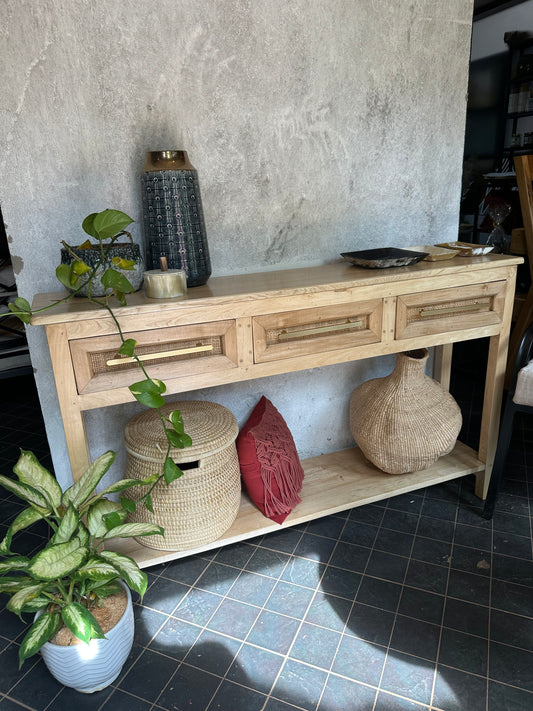 Rattan Console Table - Musambya